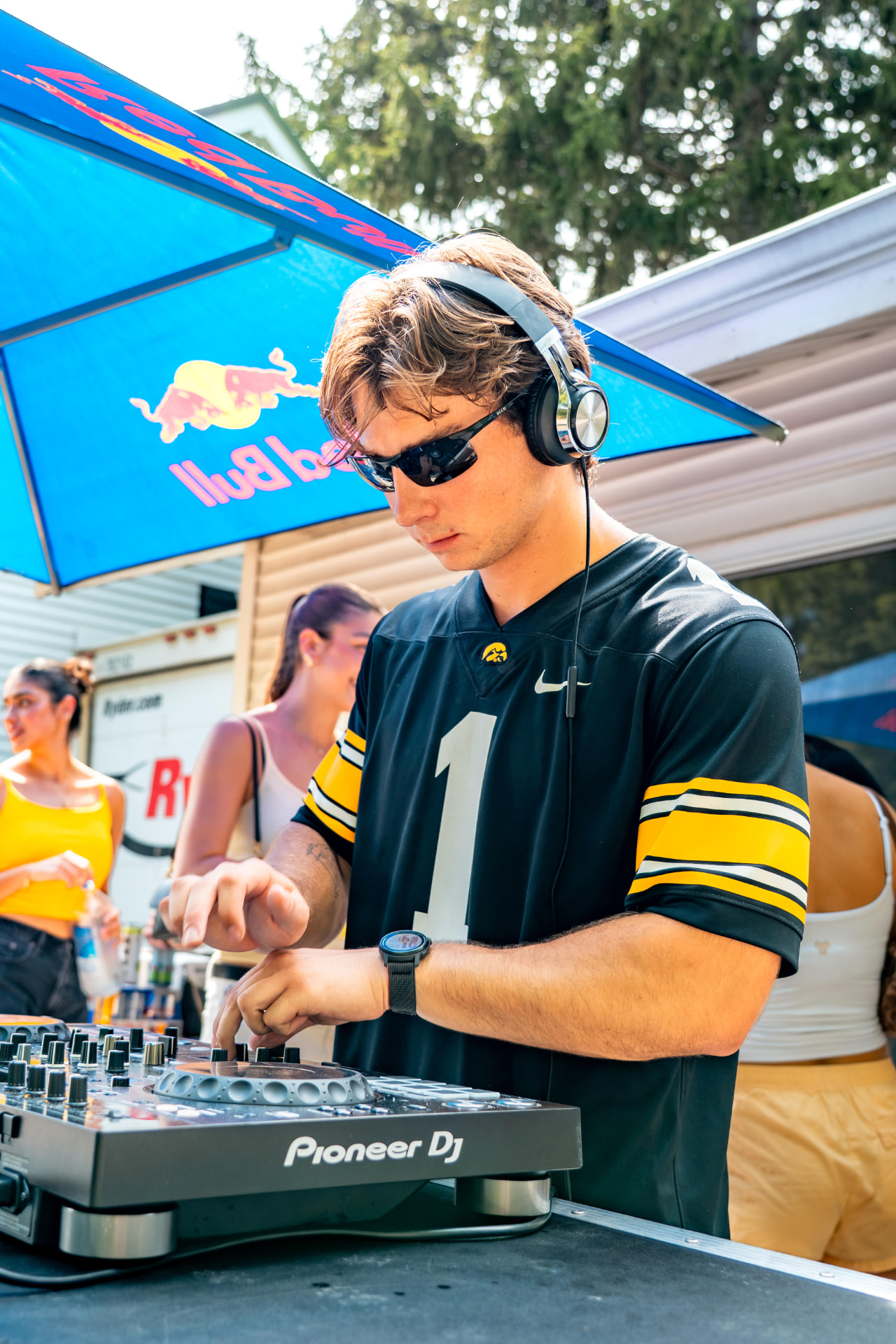 Live DJ keeping the energy up on game day